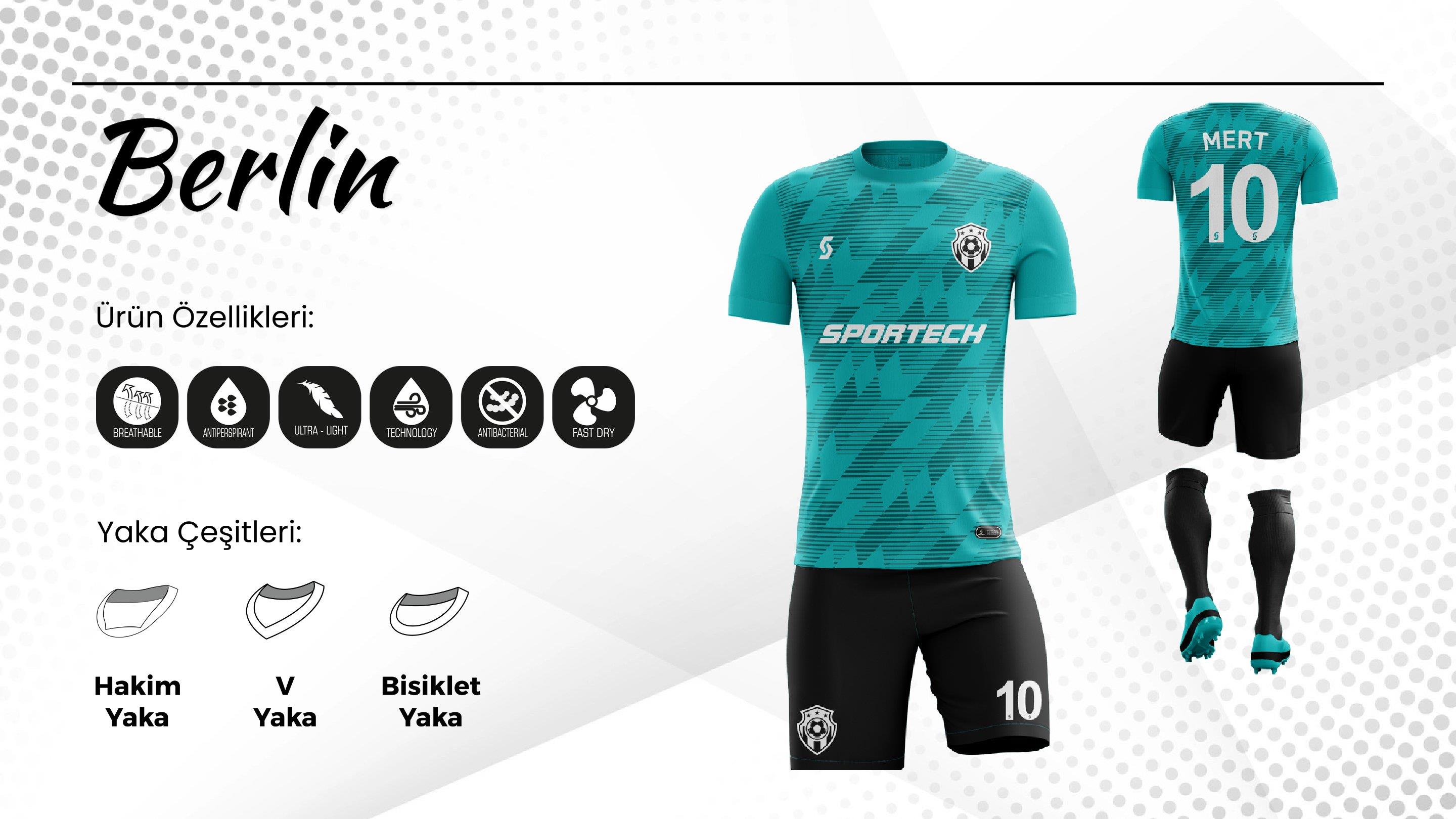 SPORTECH BRLN Dijital Futbol Forma Takımı