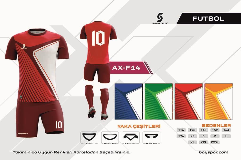 SPORTECH  AX-F14 Dijital Futbol Forma Takımı