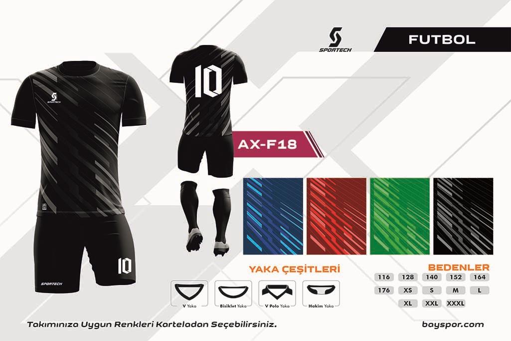 SPORTECH  AX-F18 Dijital Futbol Forma Takımı