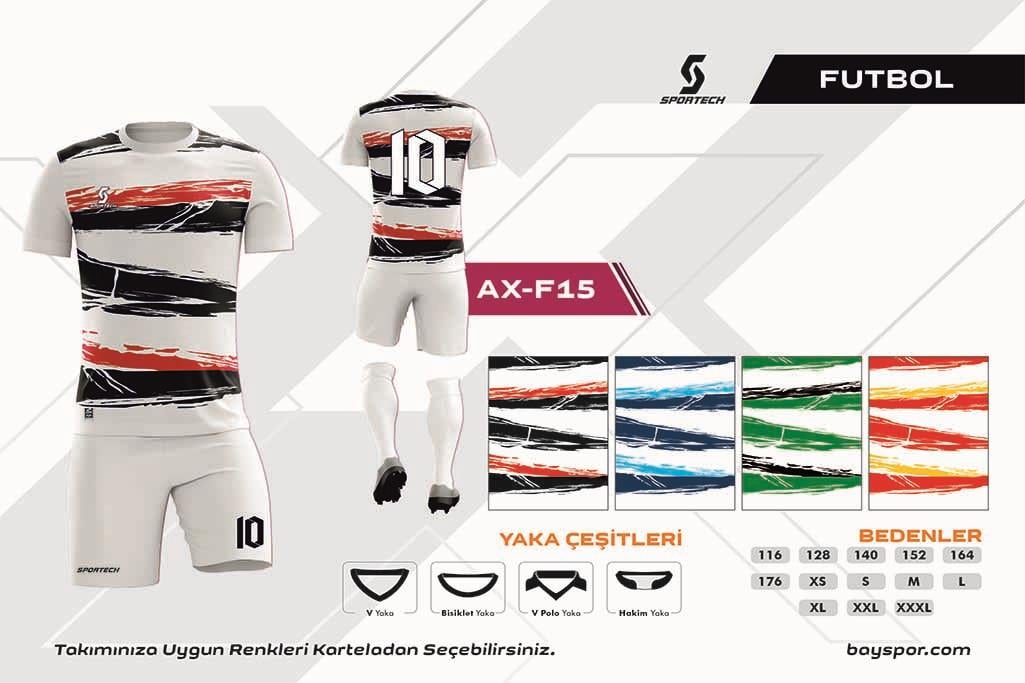 SPORTECH  AX-F15 Dijital Futbol Forma Takımı