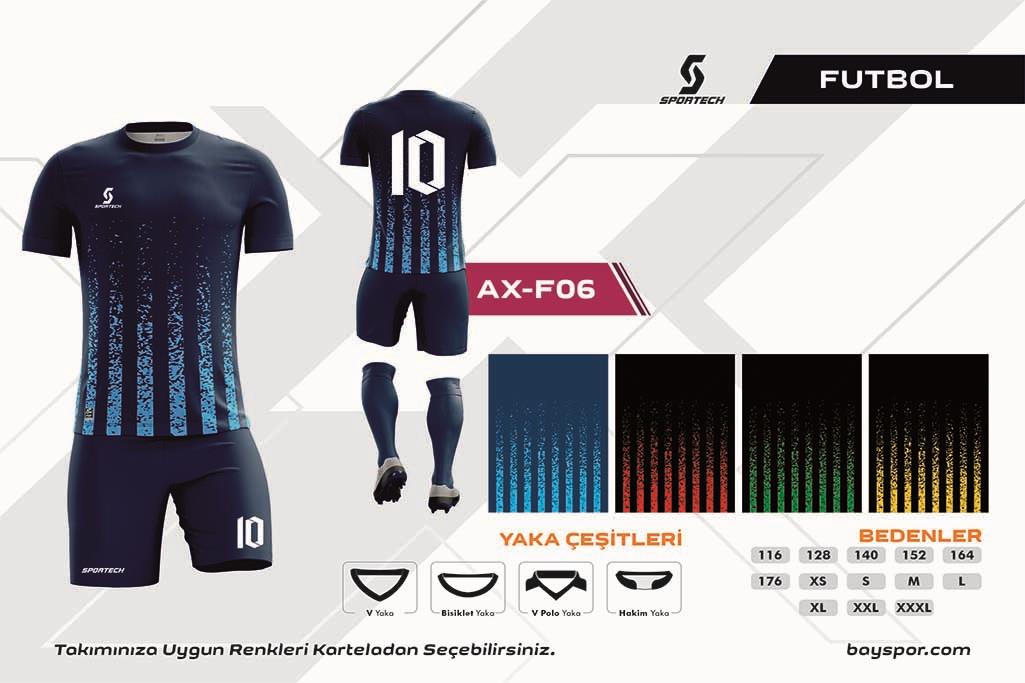 SPORTECH  AX-F06 Dijital Futbol Forma Takımı