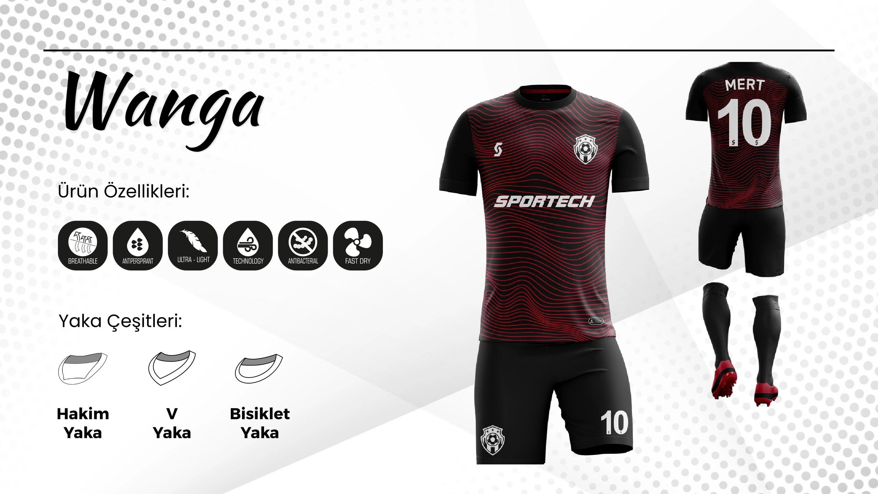 SPORTECH wanga Dijital Futbol Forma Takımı