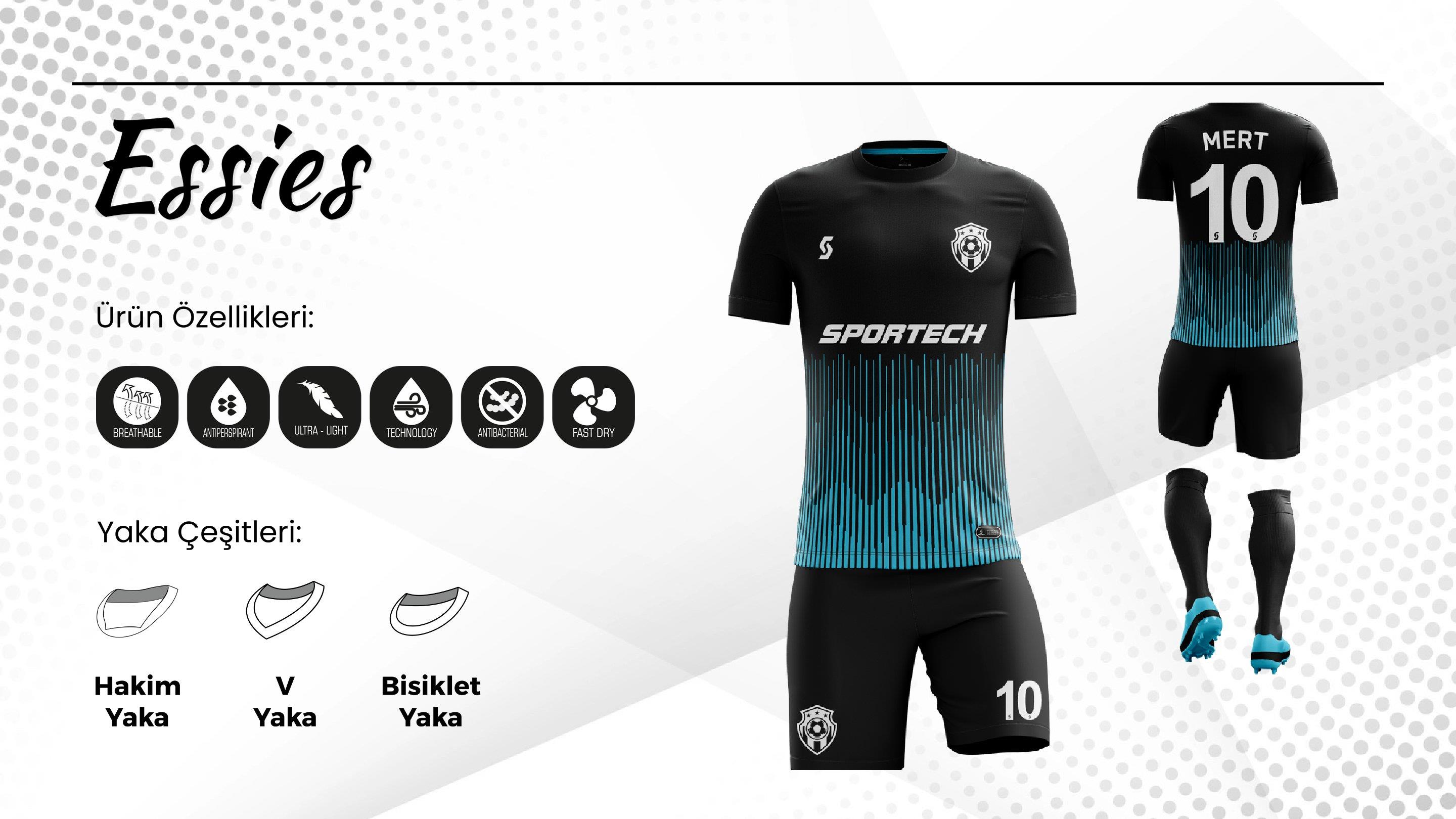 SPORTECH essies Dijital Futbol Forma Takımı