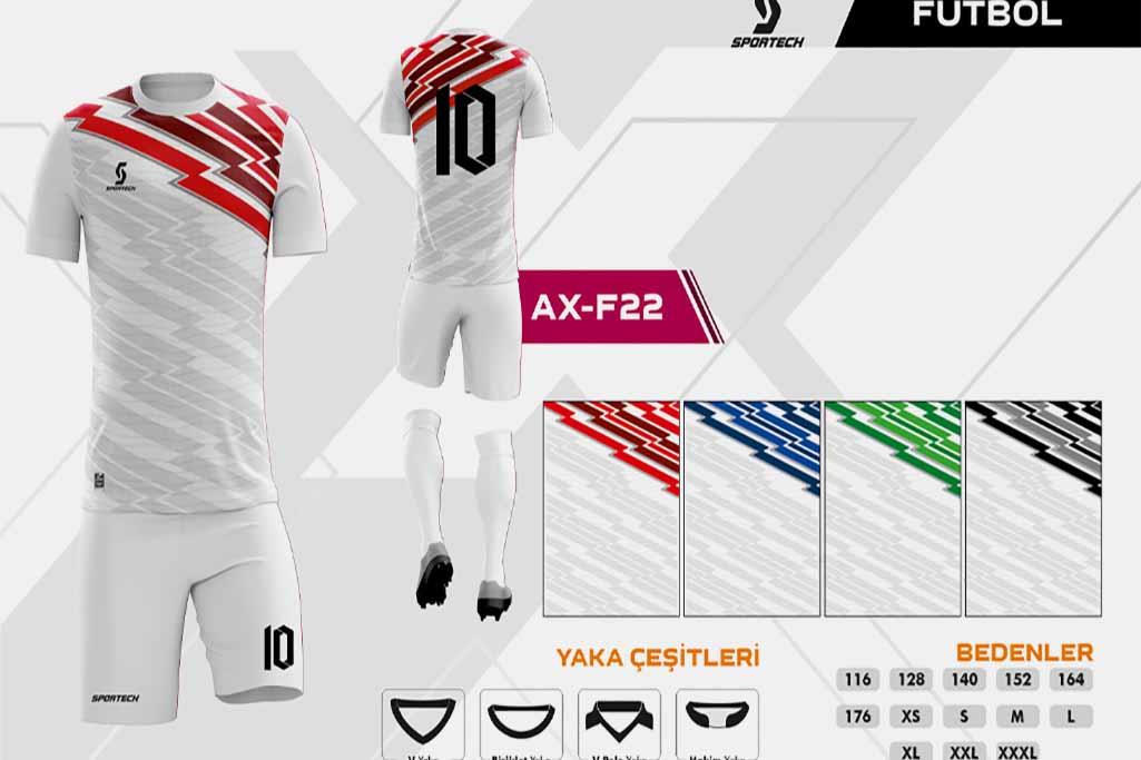 SPORTECH  AX-F22 Dijital Futbol Forma Takımı
