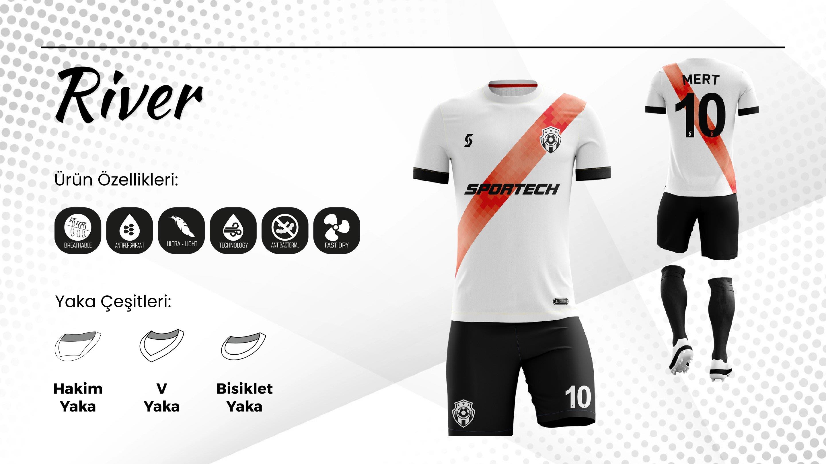 SPORTECH RİVER Dijital Futbol Forma Takımı