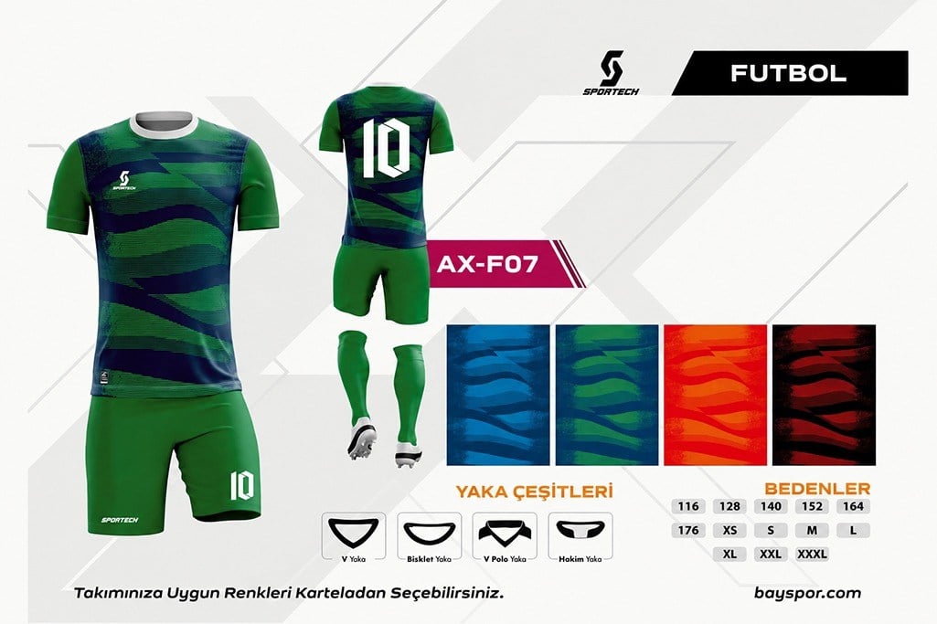 SPORTECH  AX-F07 Dijital Futbol Forma Takımı