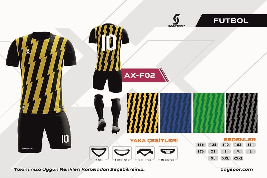 SPORTECH  AX-F02 Dijital Futbol Forma Takımı
