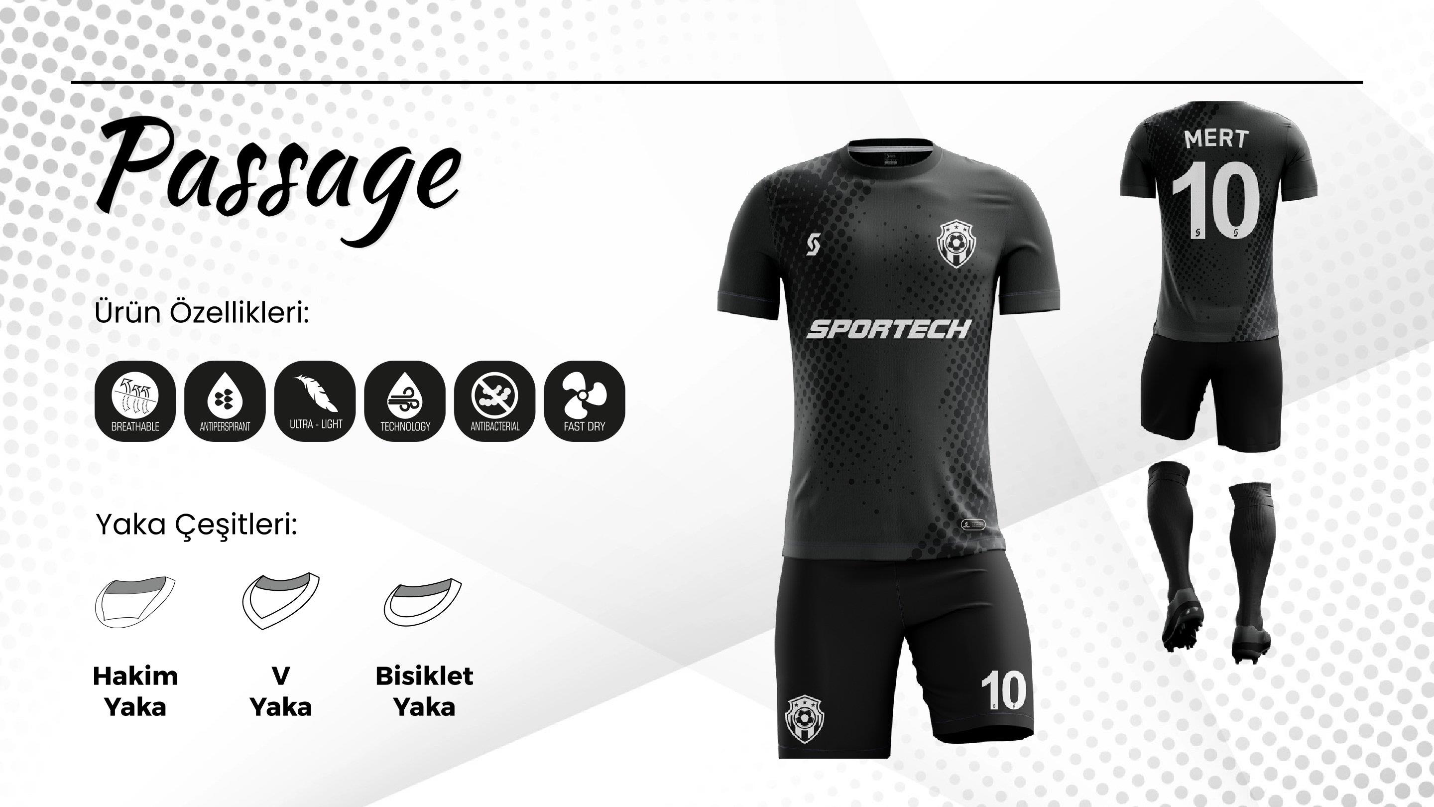 SPORTECH passage Dijital Futbol Forma Takımı