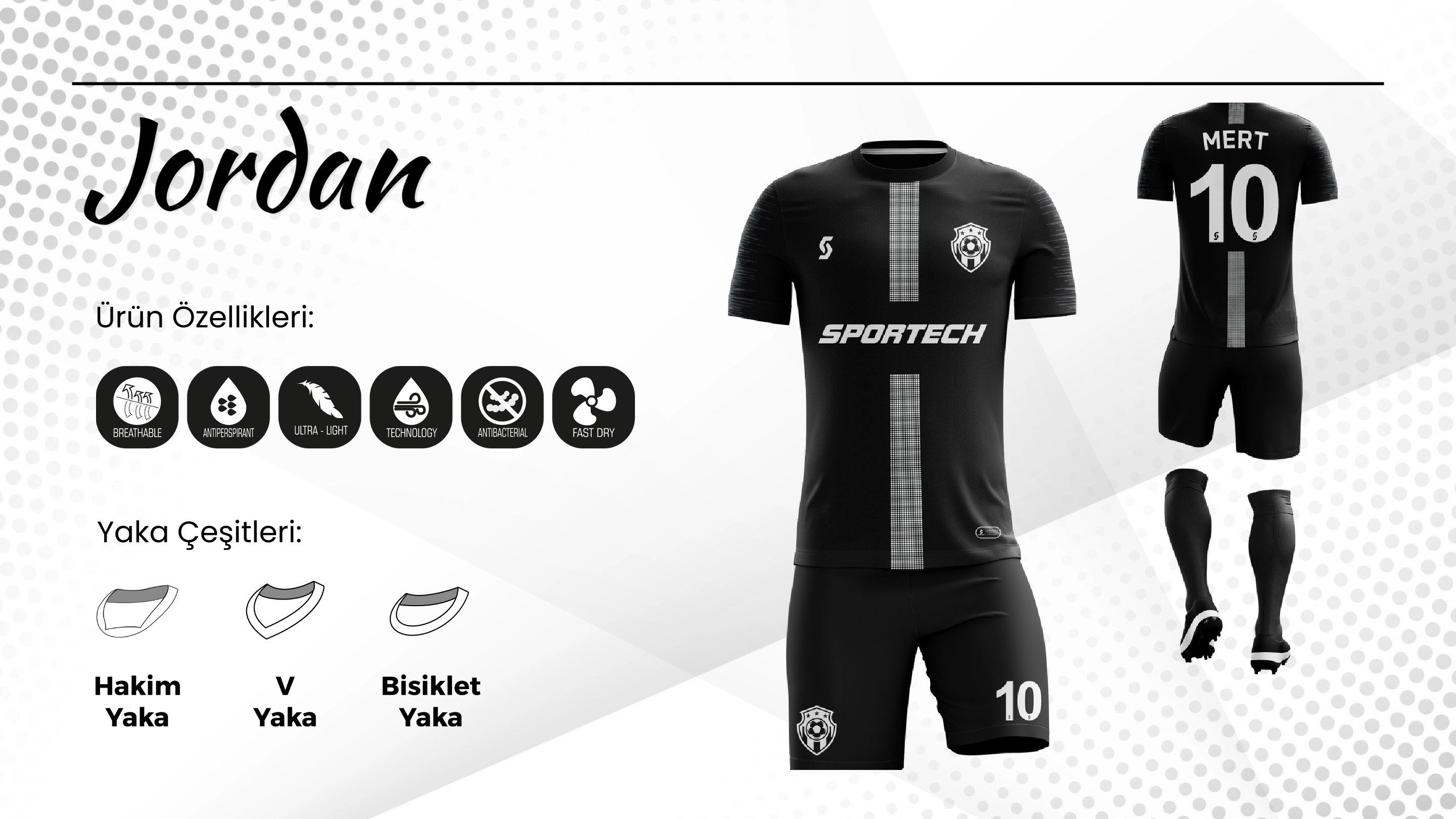 SPORTECH jrdon Dijital Futbol Forma Takımı