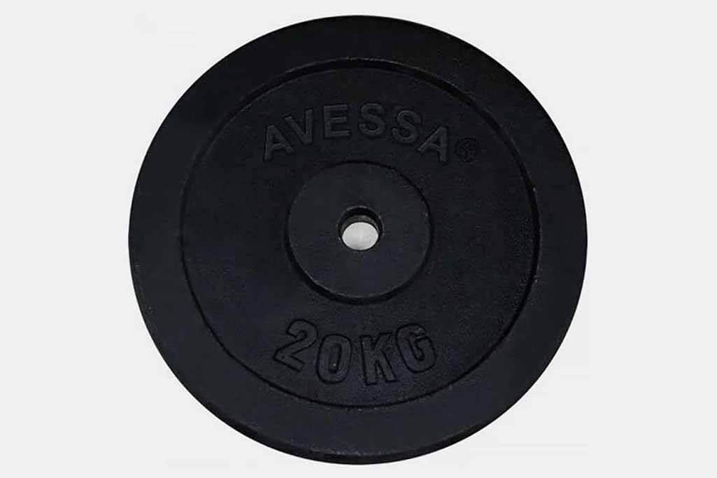Yüksek Dayanıklılık: Avessa 20 KG Siyah Plaka