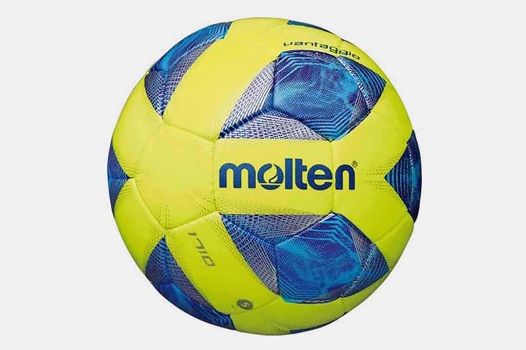 Molten F5A1710-Y  Parlak Sentetik Deri El Dikişli Futbol Topu No:5