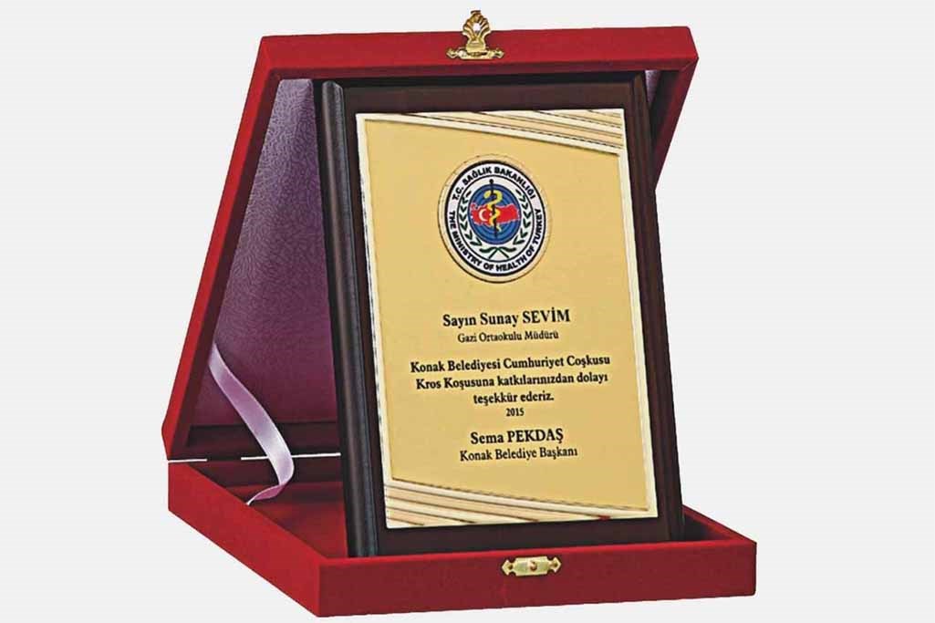 Bayspor M230 15 X 20cm Ahşap Plaket