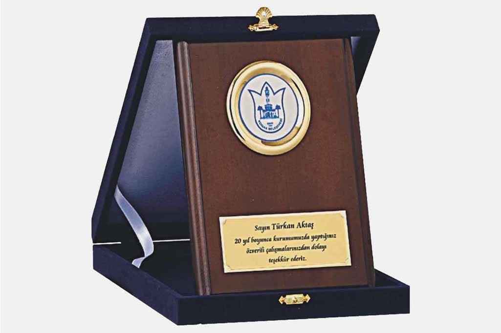 Bayspor M237 15 X 20cm Ahşap Plaket