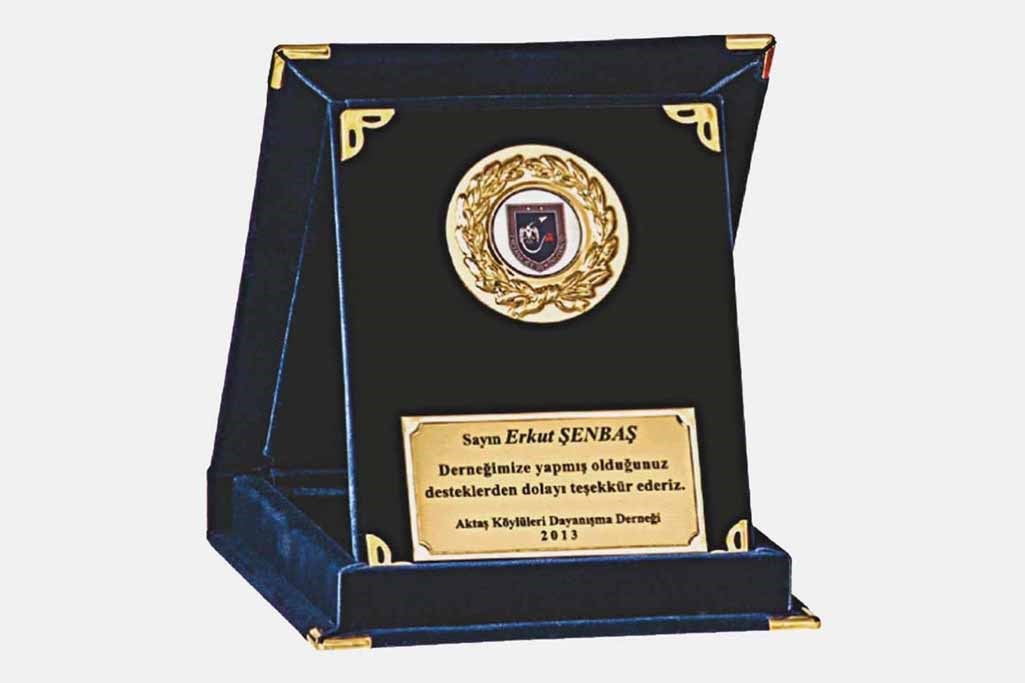 Bayspor M250 9 X 12cm Kadife  Plaket