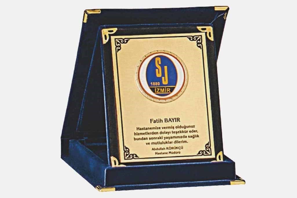 Bayspor M251 9 X 12cm Kadife  Plaket
