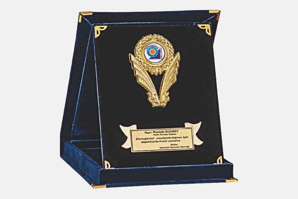 Bayspor M256 12 X 16cm Kadife  Plaket