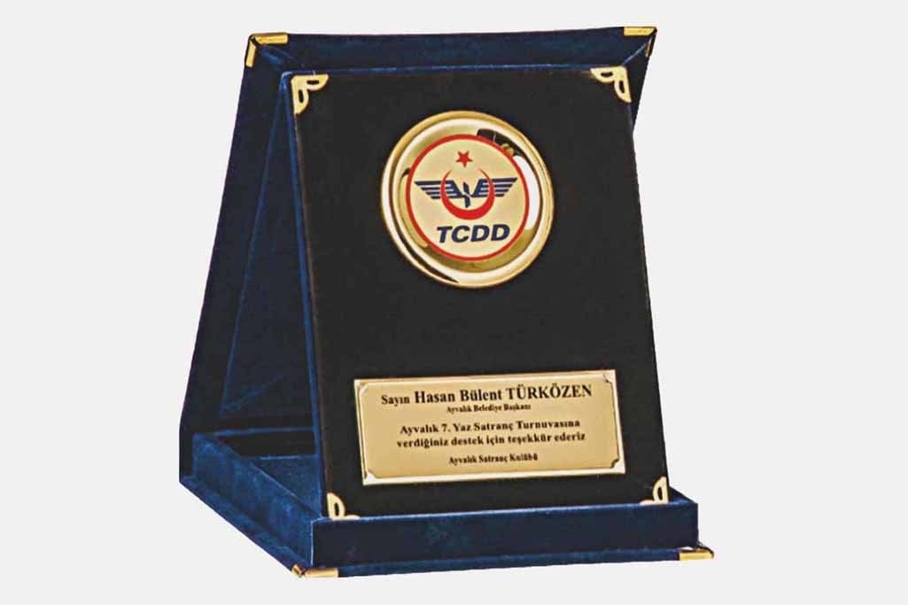 Bayspor M258 12 X 16cm Kadife  Plaket