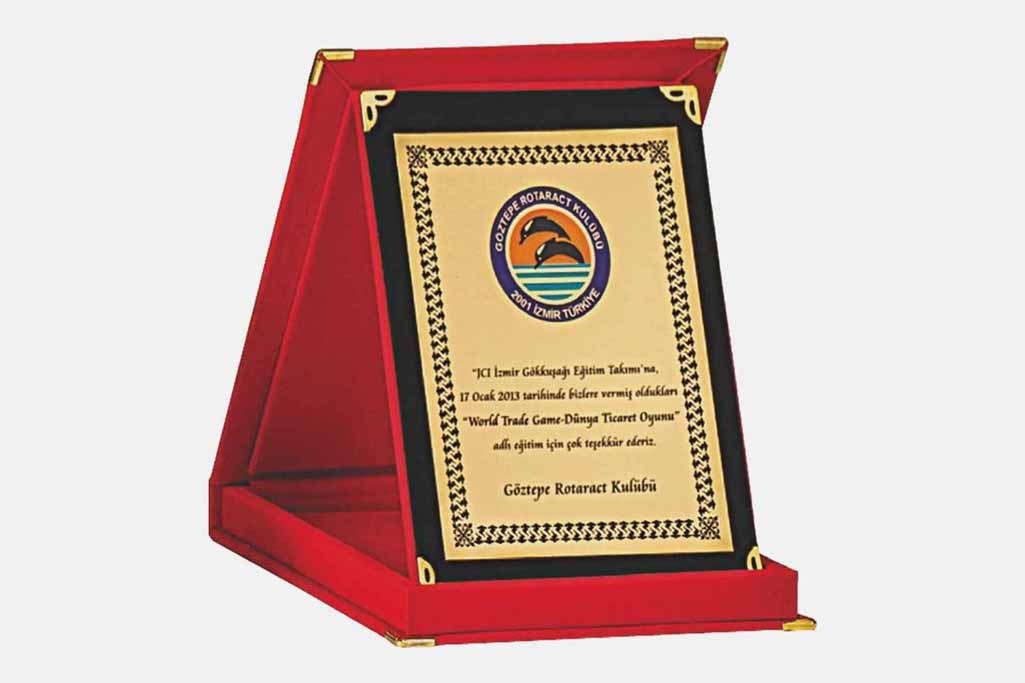 Bayspor M259 12 X 16cm Kadife  Plaket