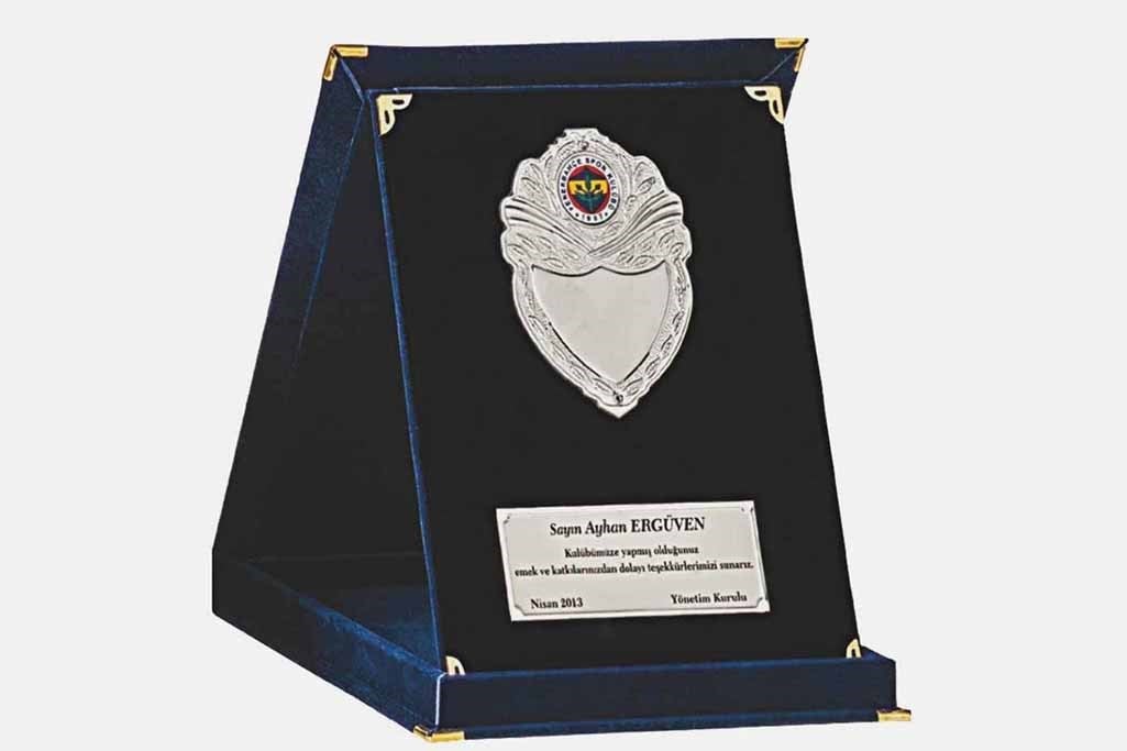Bayspor M265 15 X 20cm Kadife  Plaket
