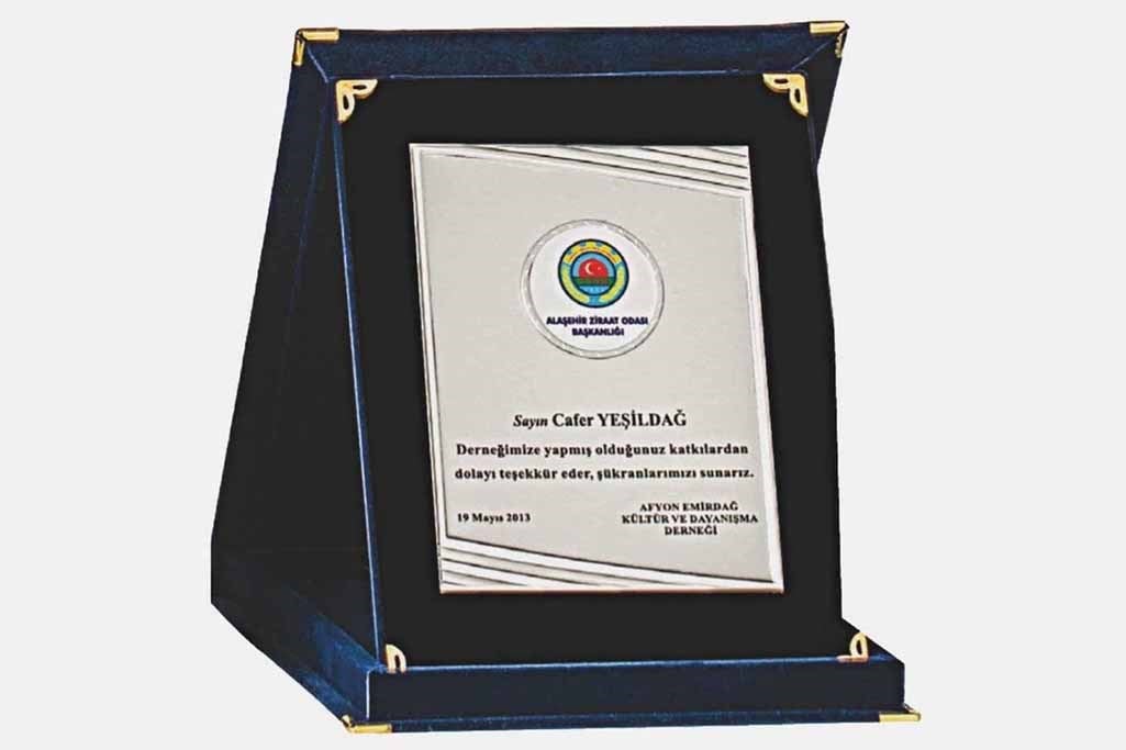 Bayspor M267 15 X 20cm Kadife  Plaket