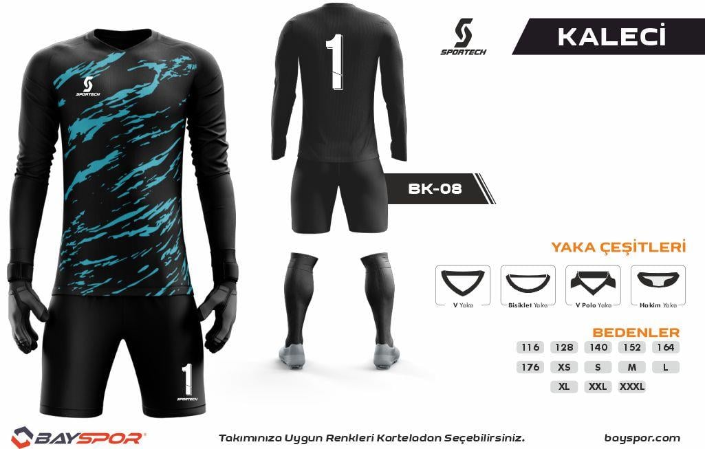 Siyah Kaleci Forması