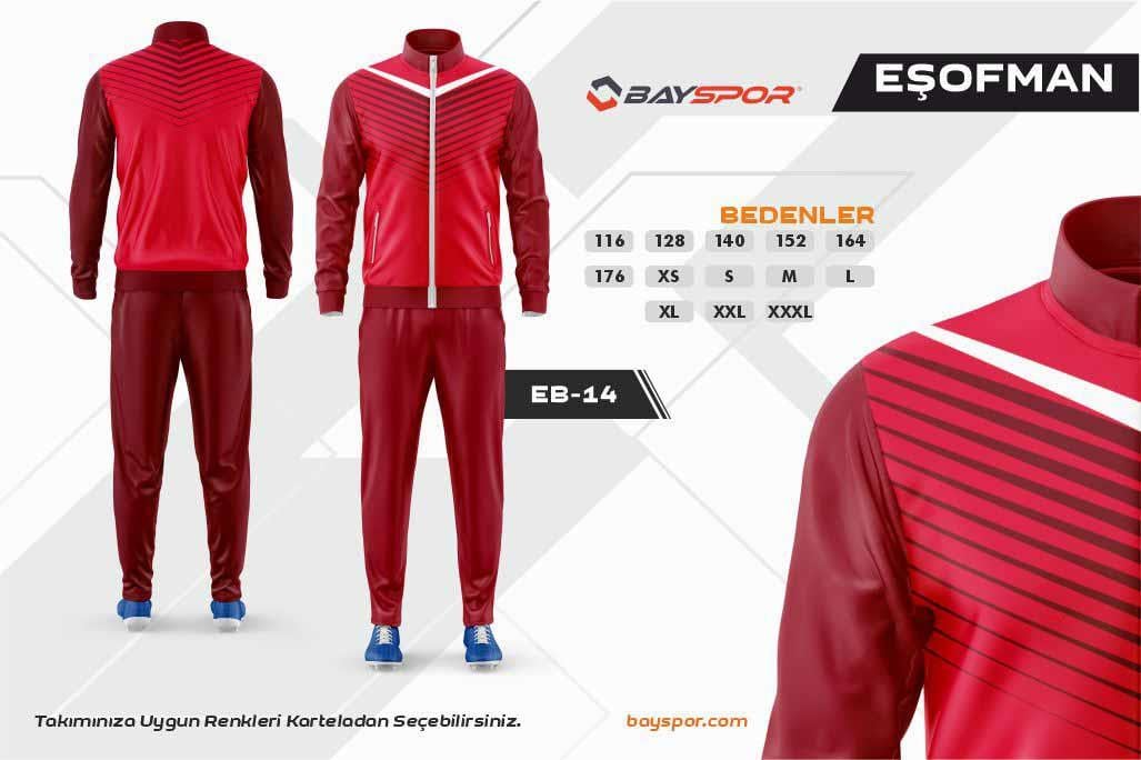 Sportech EB-14 Dijital Baskılı Kamp Eşofman Takımı