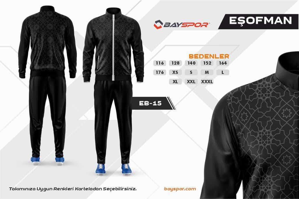 Sportech EB-15 Dijital Baskılı Kamp Eşofman Takımı