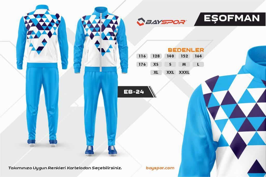 Sportech EB-24 Dijital Baskılı Kamp Eşofman Takımı