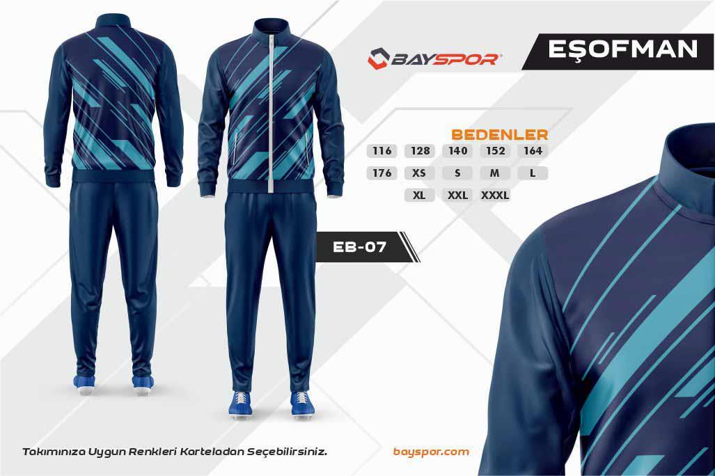 Sportech EB-07 Dijital Baskılı Kamp Eşofman Takımı
