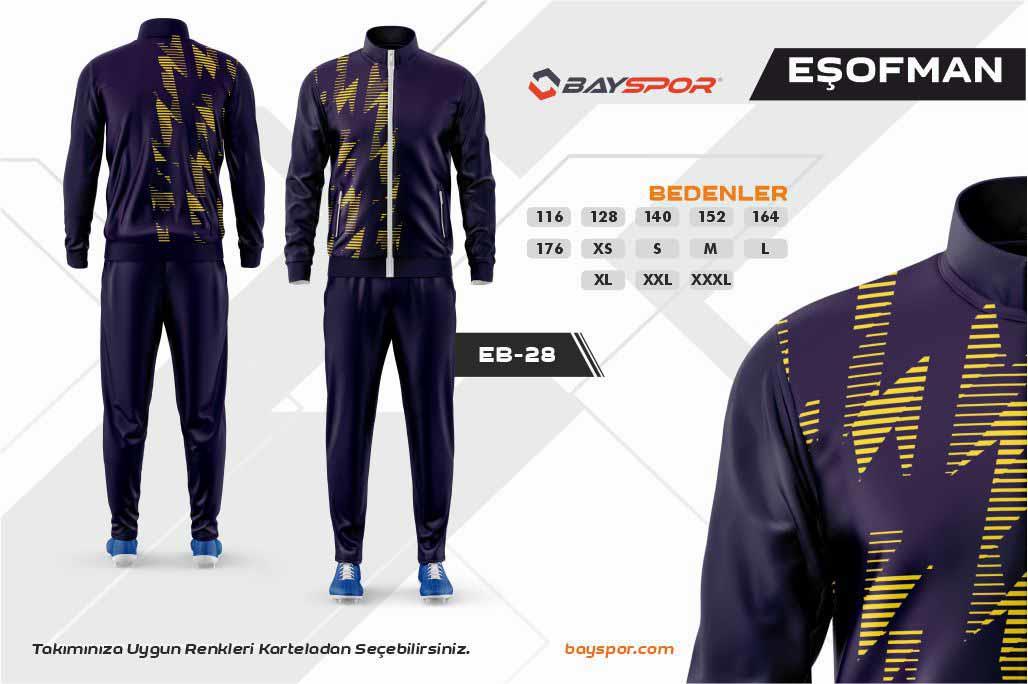Sportech EB-28 Dijital Baskılı Kamp Eşofman Takımı