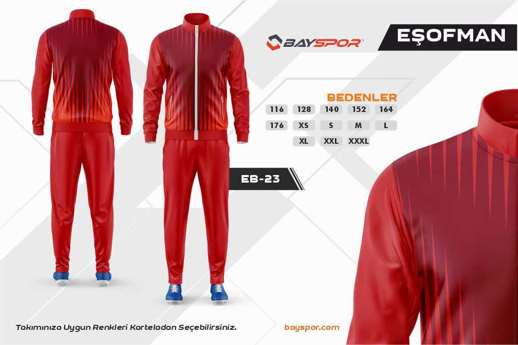 Sportech EB-23 Dijital Baskılı Kamp Eşofman Takımı