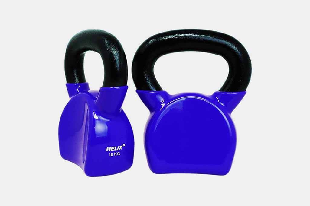 Evde veya Sporda Kullanım İçin İdeal: Helix 18 KG Vinyl Kettlebell