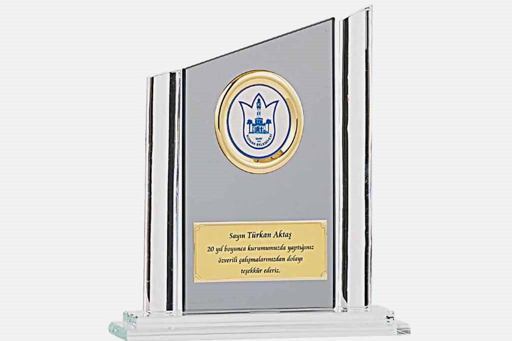 Bayspor M165 Kristal Plaket 23 cm