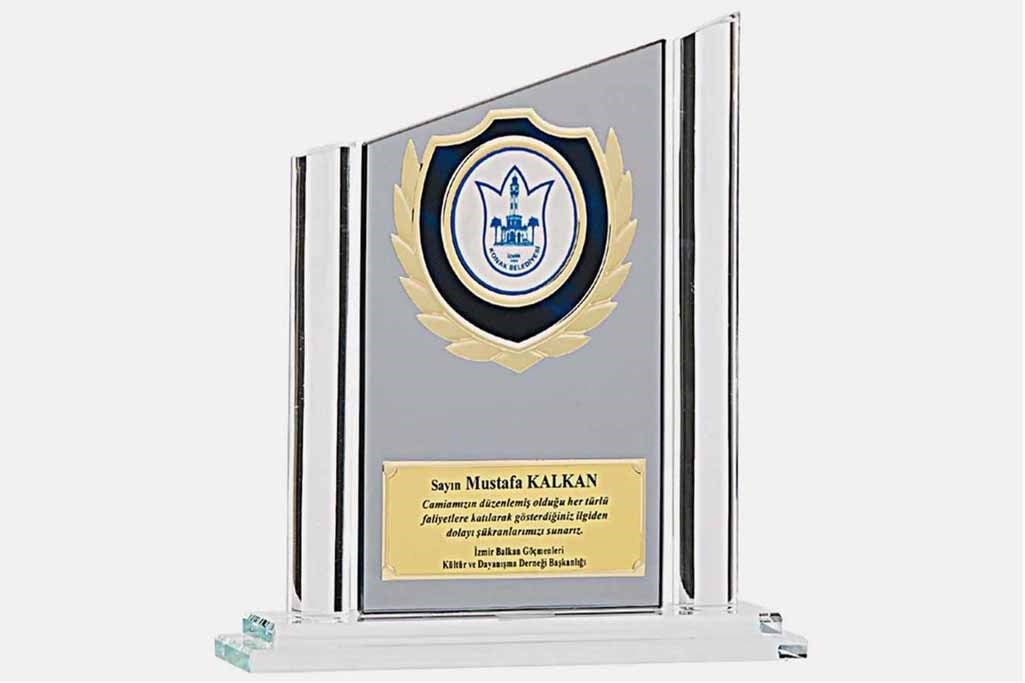 Bayspor M169 Kristal Plaket 23 cm
