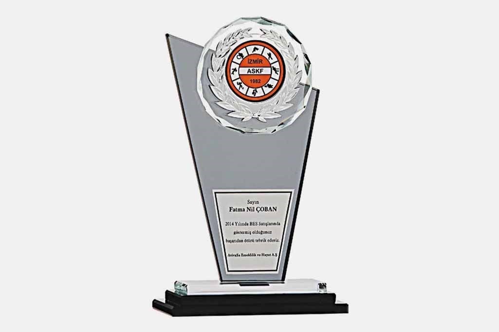 Bayspor M25 Kristal Plaket 23 cm