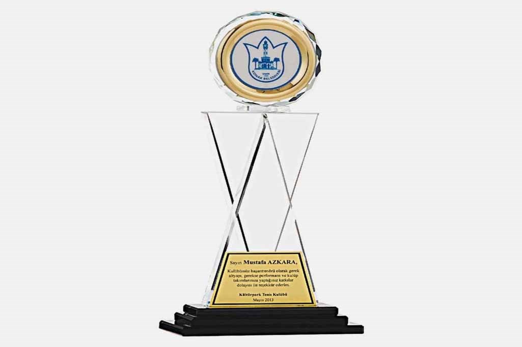 Bayspor M81 Kristal Plaket 28 cm