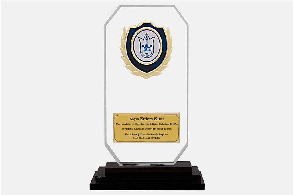 Bayspor M93 Kristal Plaket 23 cm