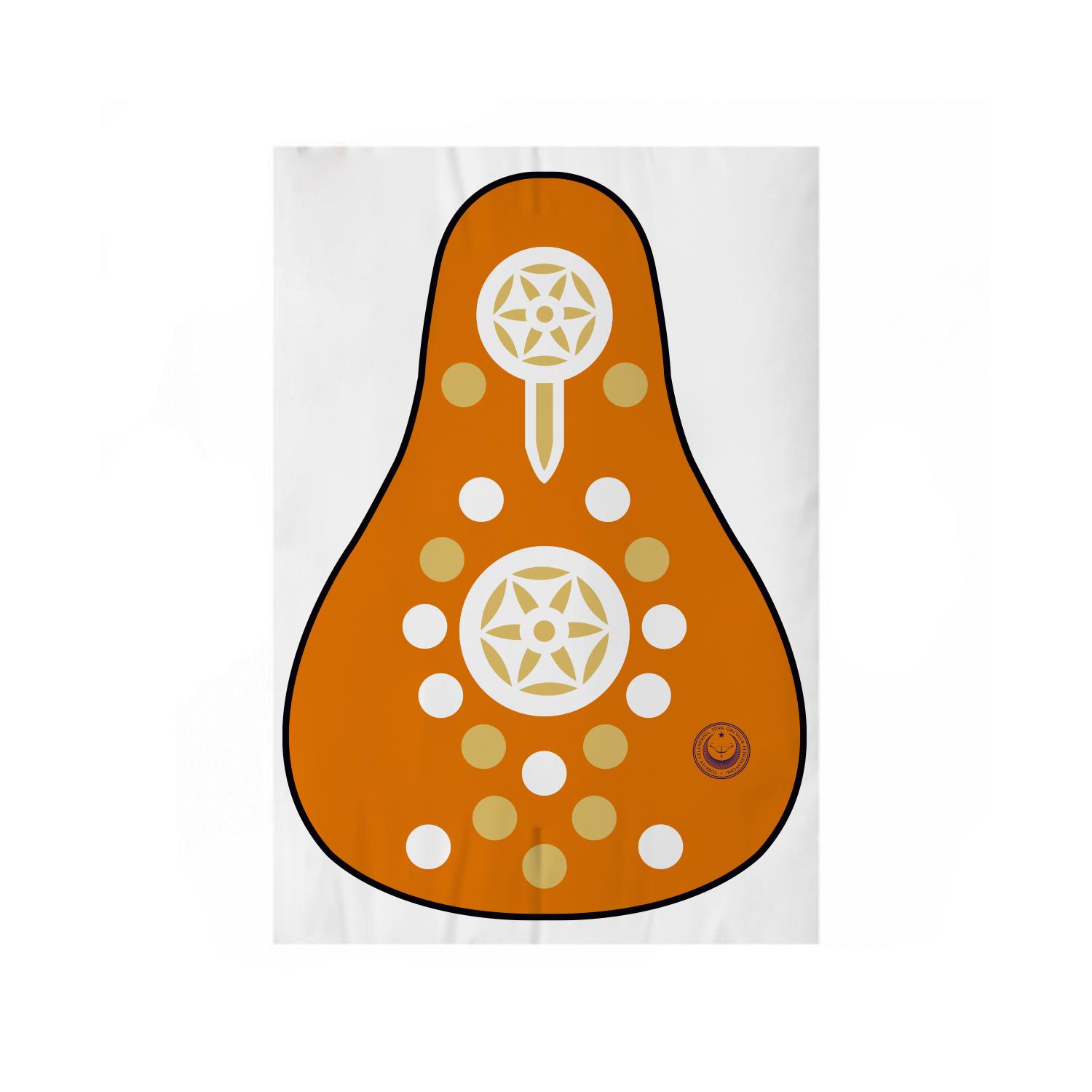 Ottoman Puta Branda Hedef Yüzü Vinyl Indoor Brown 110x77cm