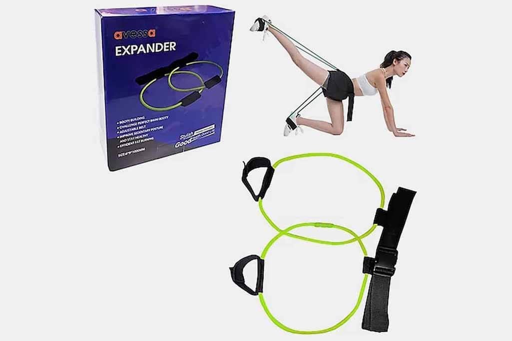 Antrenmanlarda Güçlenin: Avessa Belden Bağlamalı Hafif Yeşil Direnç Lastiği Seti ile