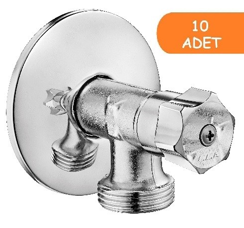 10 Adet ECA Çamaşır Musluğu Poşet Ambalajlı 102109452 E.C.A.