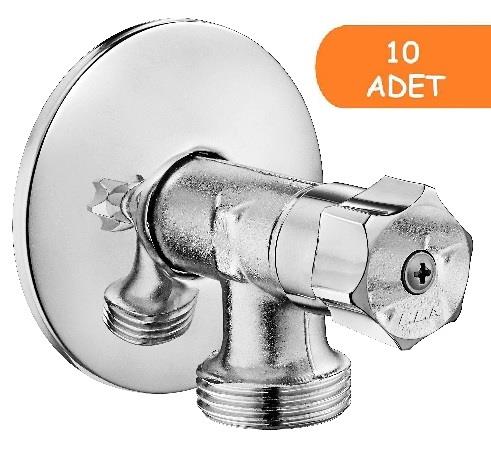 10 Adet ECA Çamaşır Musluğu Poşet Ambalajlı 102109452 E.C.A.