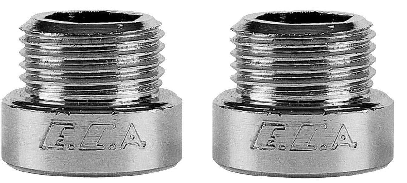 2 Adet ECA 1/2 1 cm Uzatma Krom (Musluk Uzatma 102134013 Pirinç E.C.A 