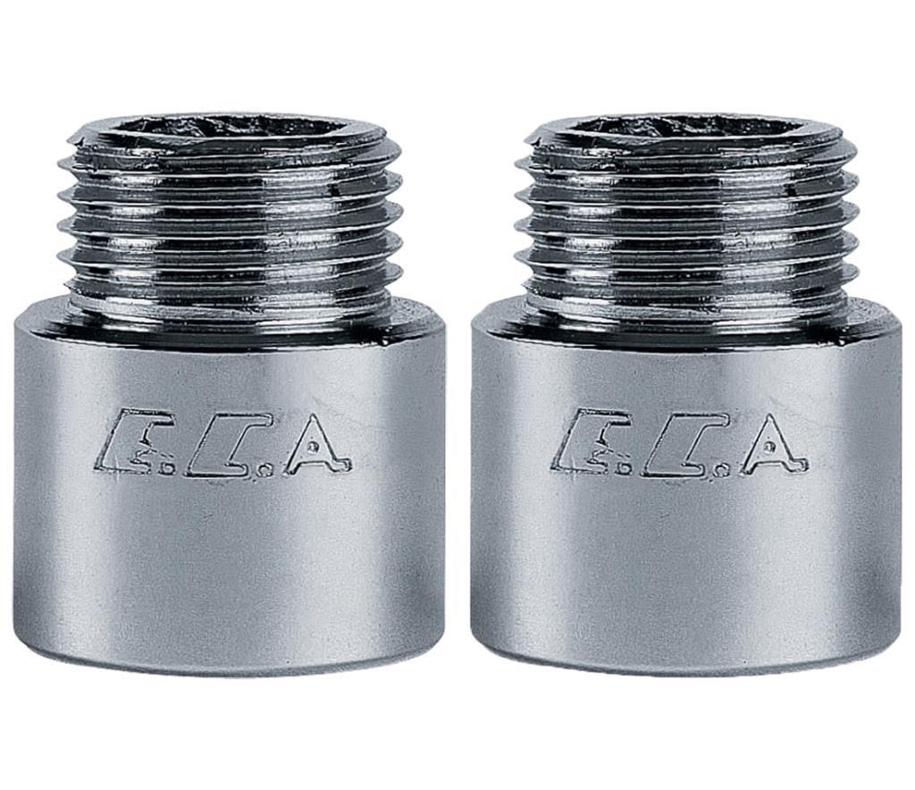 2 Adet ECA 1/2 2cm Uzatma Krom (Musluk Uzatma) 102134015 Pirinç  E.C.A