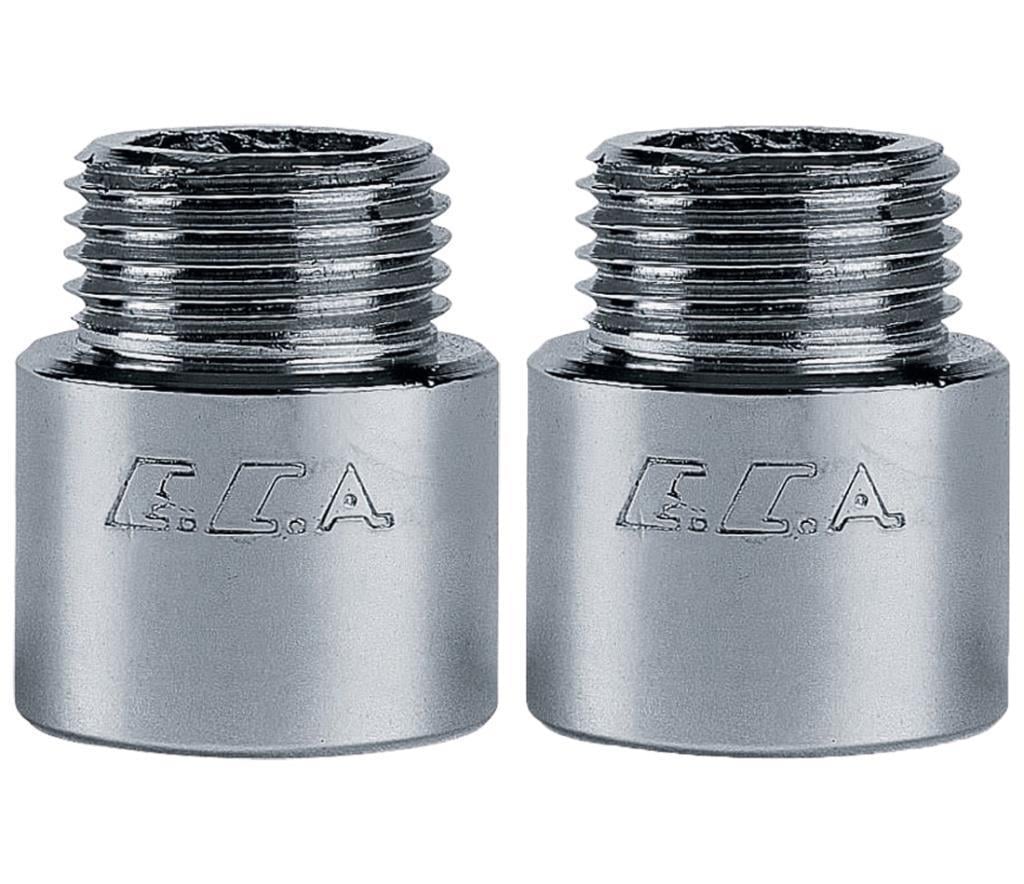 2 Adet ECA 1/2 2cm Uzatma Krom (Musluk Uzatma) 102134015 Pirinç  E.C.A