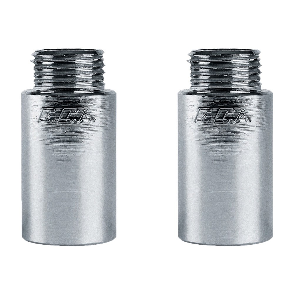 2 Adet ECA 1/2  4cm Uzatma Krom (Musluk Uzatma) 102134019 Pirinç E.C.A