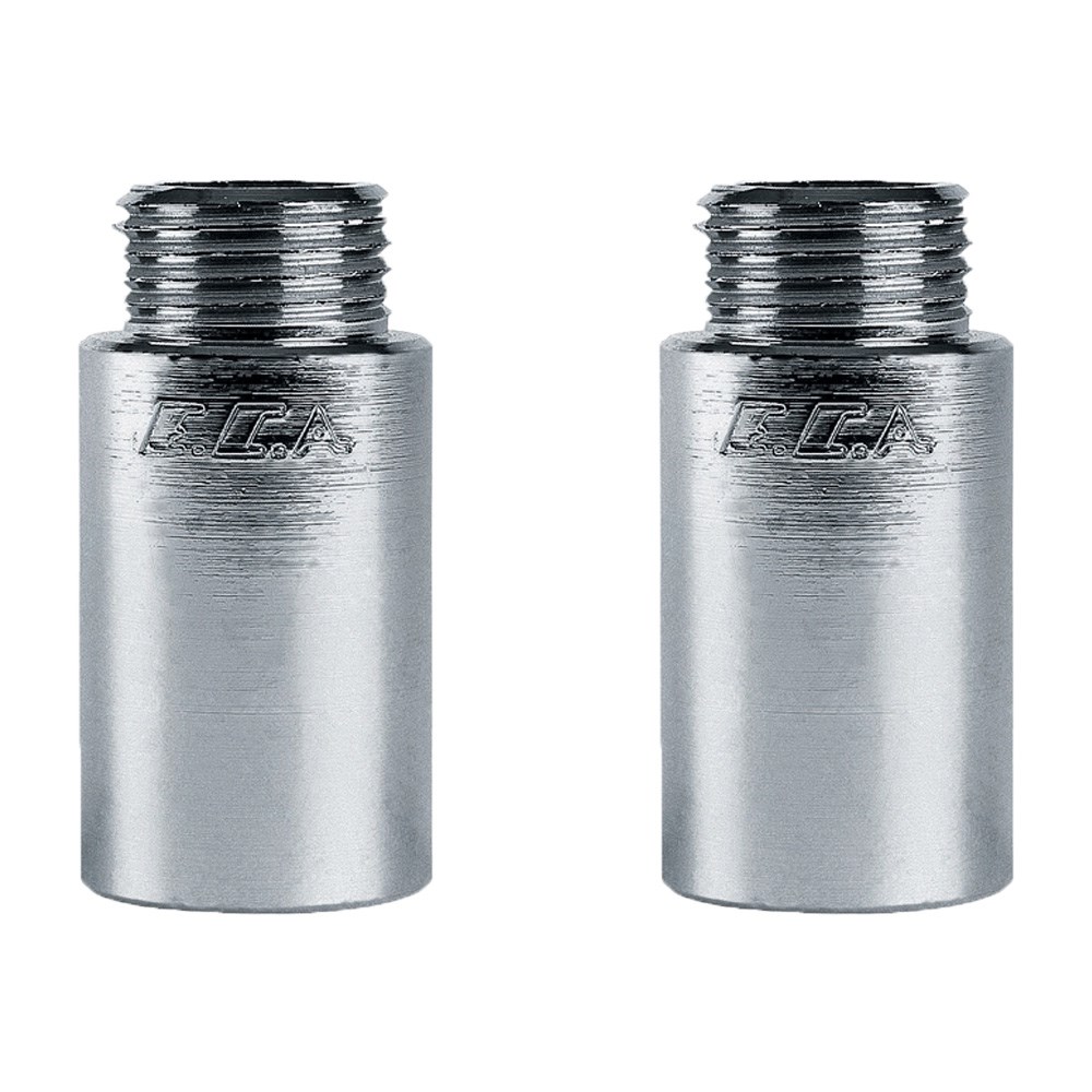 2 Adet ECA 1/2  4cm Uzatma Krom (Musluk Uzatma) 102134019 Pirinç E.C.A