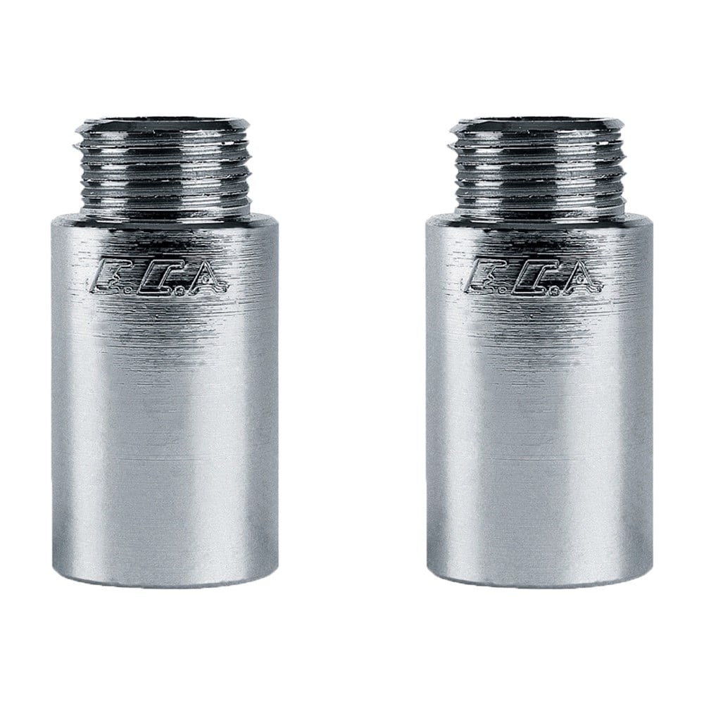 2 Adet ECA 1/2  4cm Uzatma Krom (Musluk Uzatma) 102134019 Pirinç E.C.A