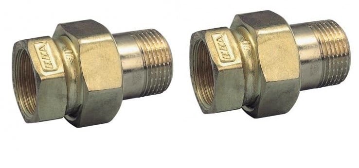 2 Adet ECA 1/2 Düz Rakor / Rekor 601002007 Su Saatindede Kullanılabilir