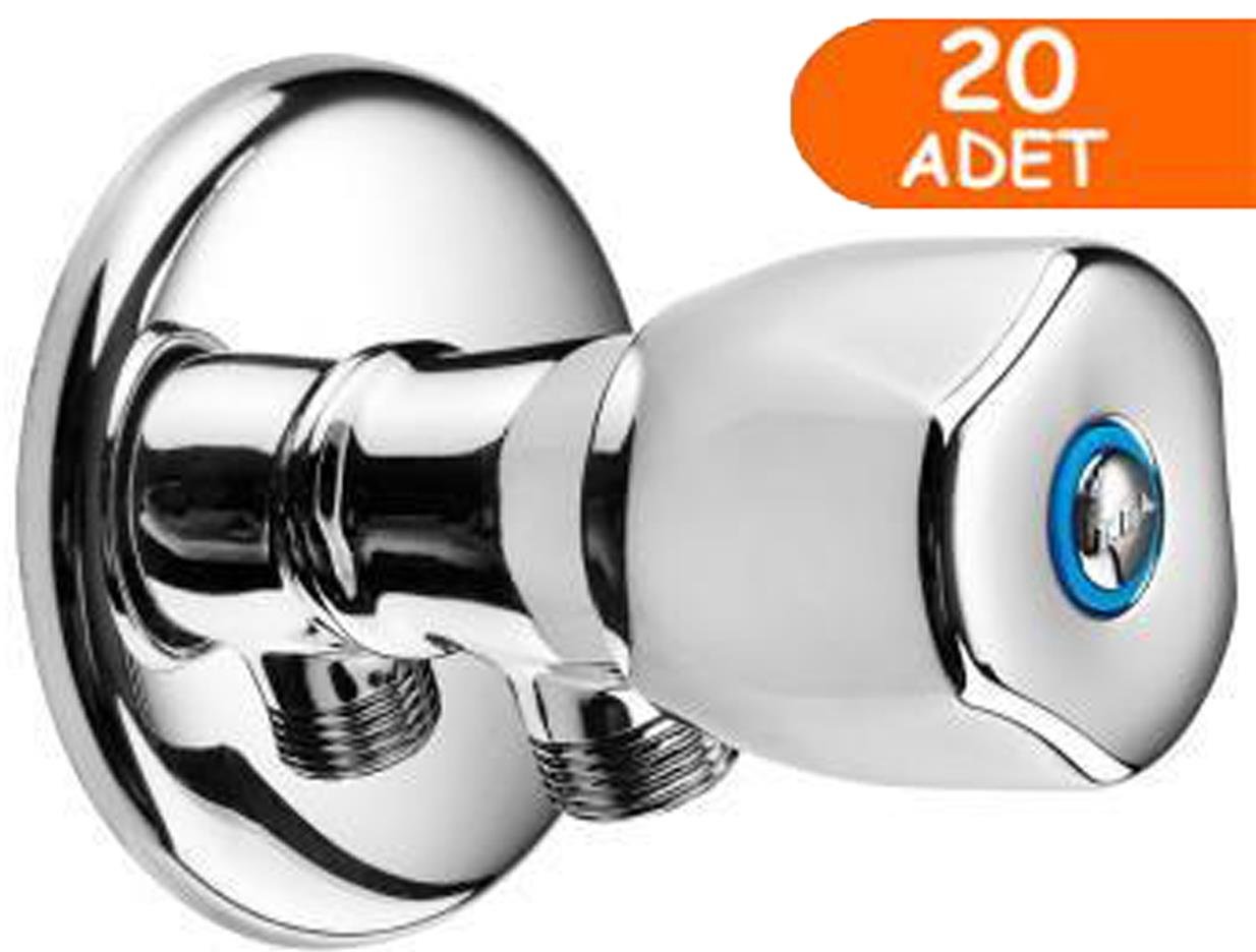 20 Adet ECA Pınar Rozetli Ara-Taharet Musluğu 102111104 (Toptan) Blister Ambalajlı 