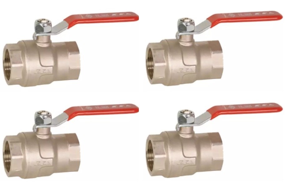 4 Adet ECA 3/8 Endüstriyel Tip Küresel  Valfi PN40 / Vana 602122229